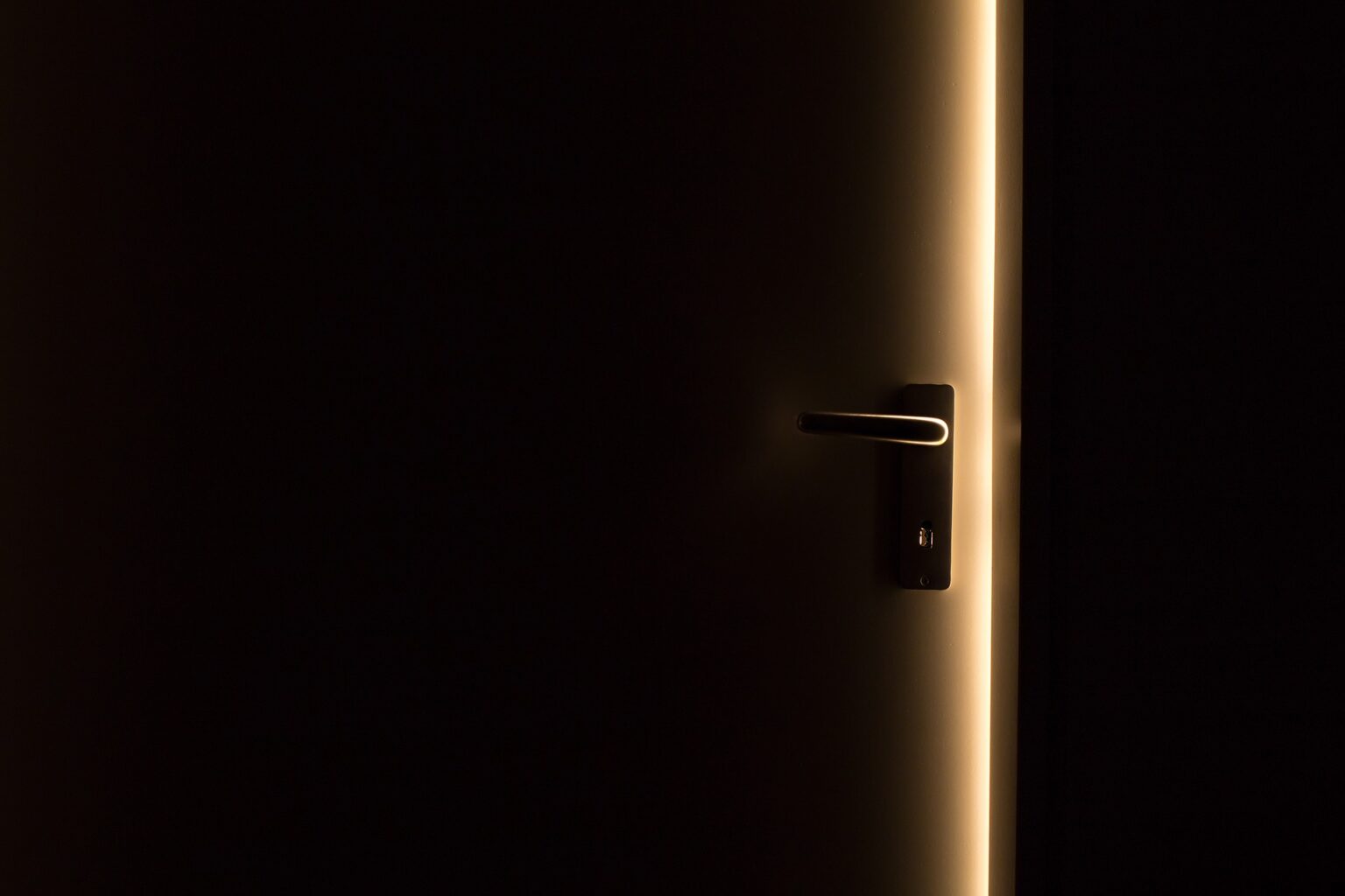 door left slightly open
