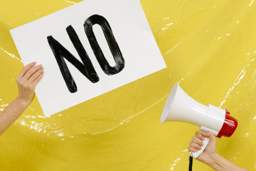stop changing your password megaphone shouting no