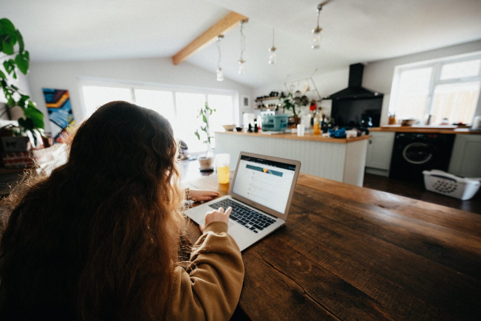 working from home