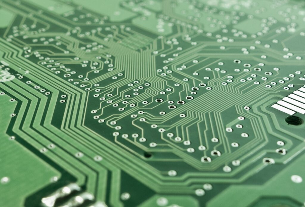 circuit board inside a computer