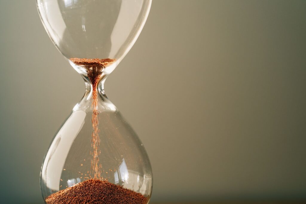 sand timer running out